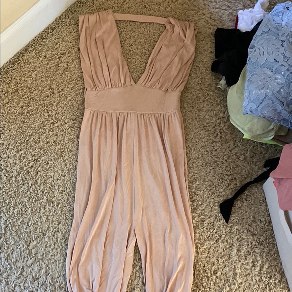 Light pink/tan jumpsuit